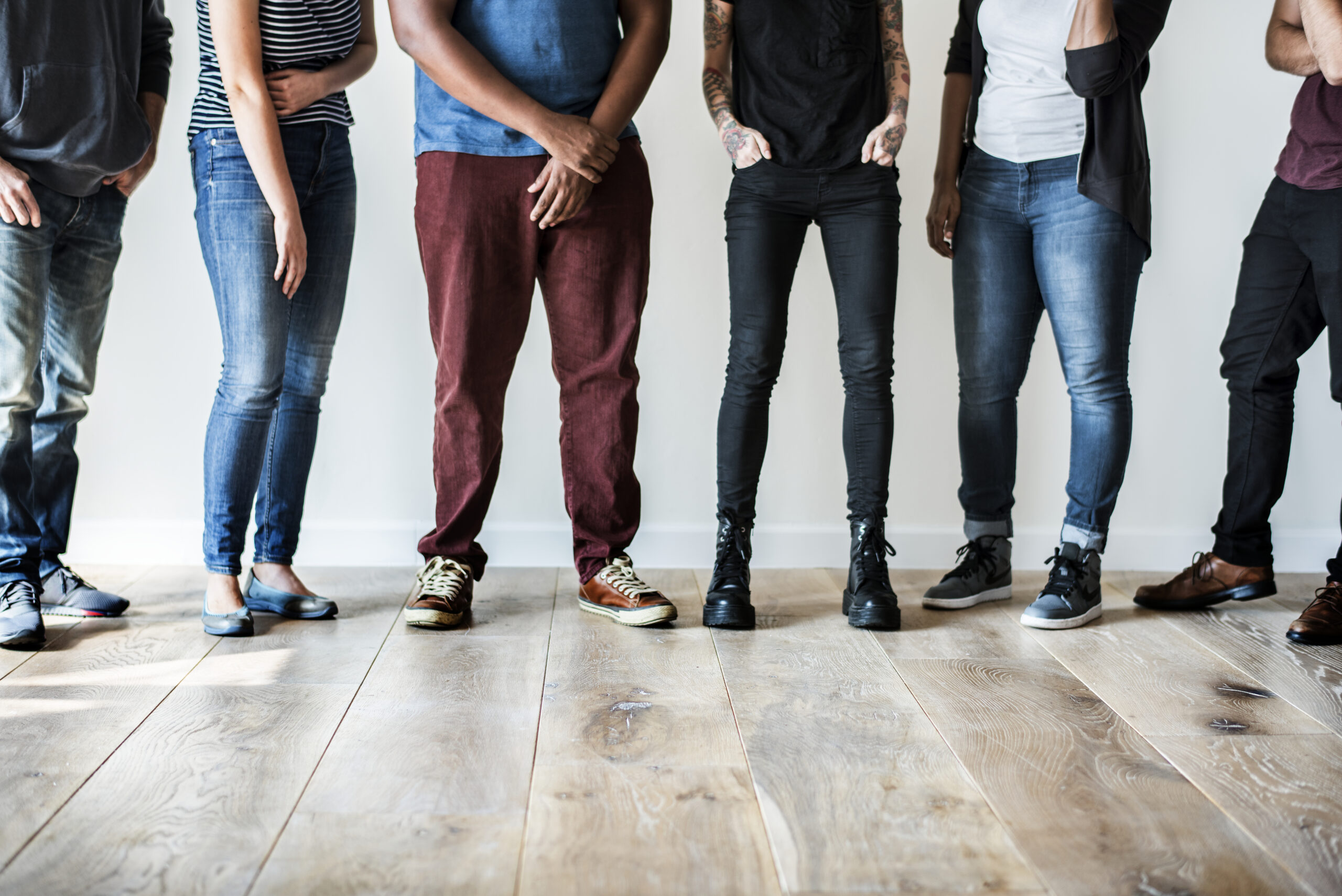 people standing together with design space